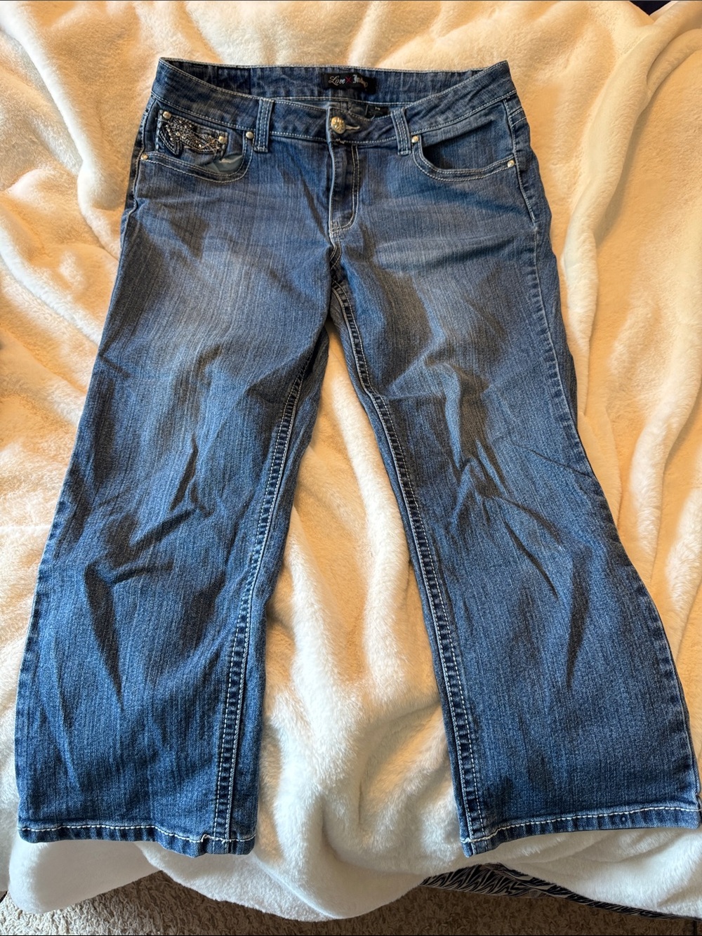 Dark Blue Women's Cropped/Capri Jeans